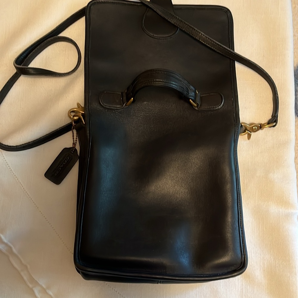 Vintage Coach Dark Navy Station Bag #5130  Authenticated! With hang tag. - Picture 10 of 12